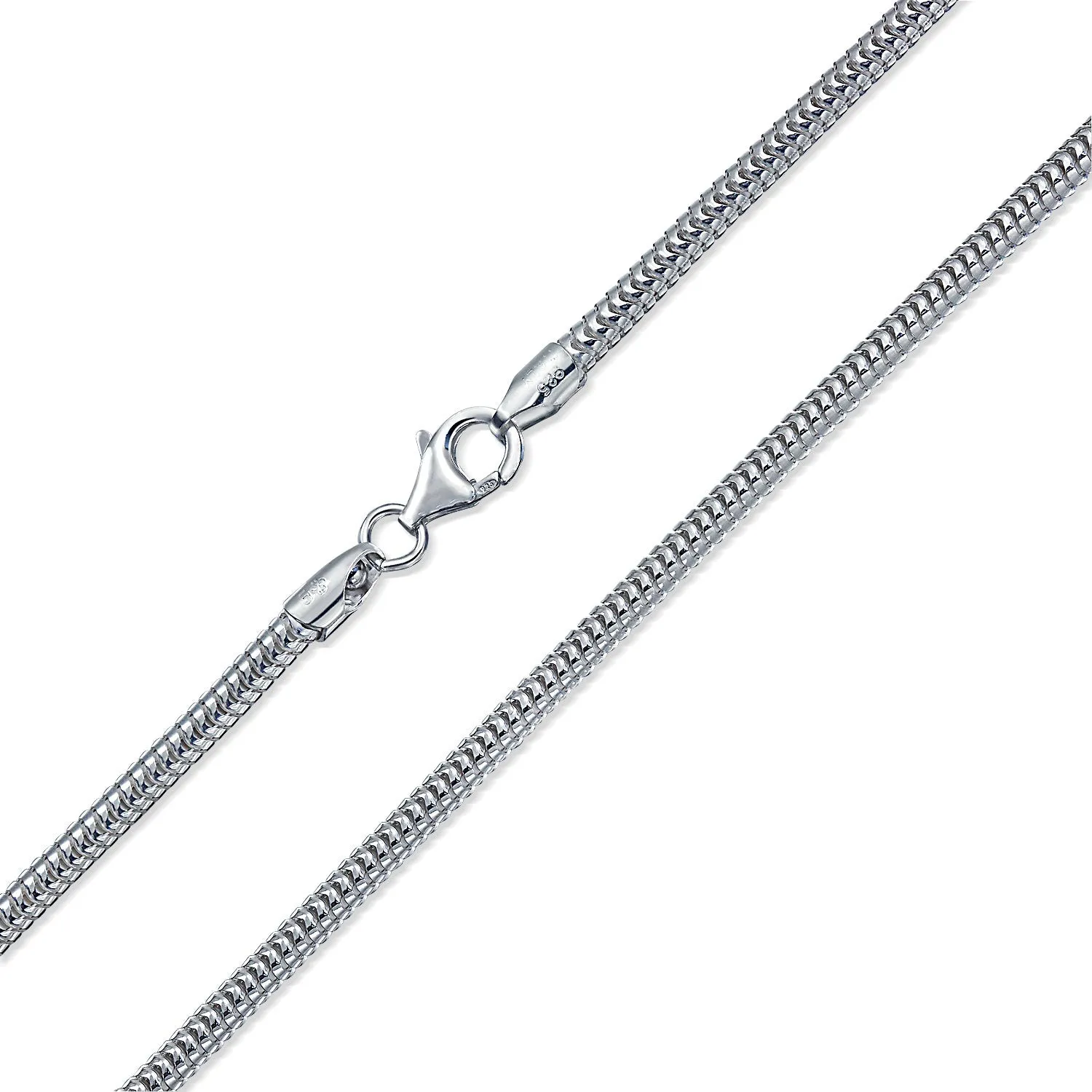 1-3MM 14K Gold Plated .925 Sterling Silver Snake Chain Necklace 16 -30 Inch