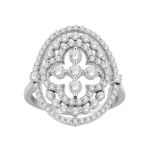 1 CTW Diamond Fashion Ring in 10KT White Gold