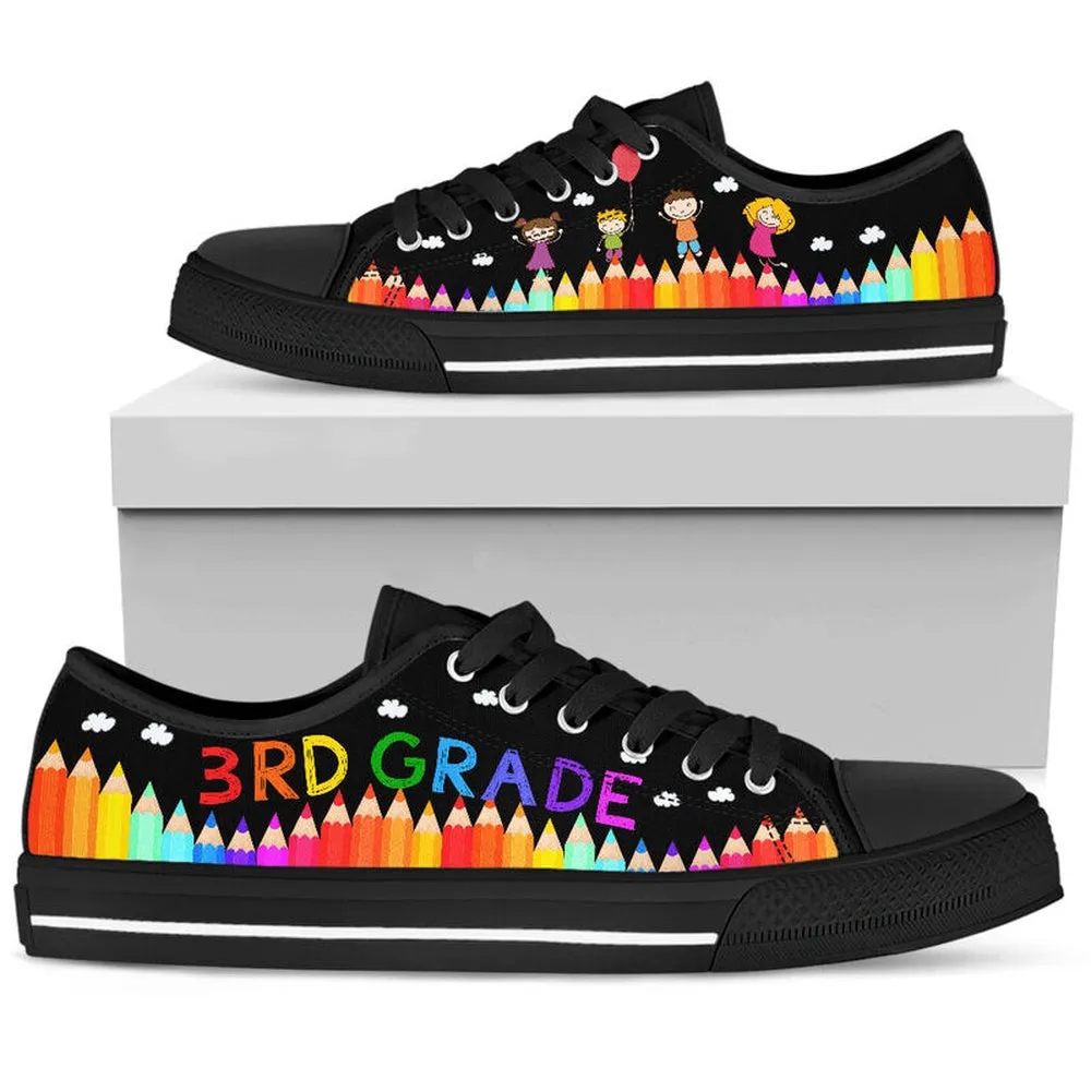 3Rd Grade Abc Low Top Shoes, Teacher Shoes, Low Top Sneakers