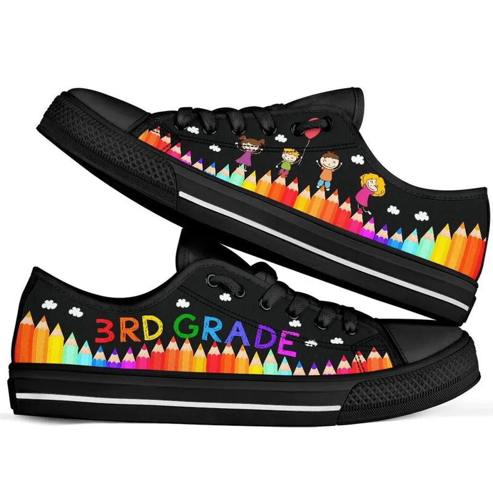 3Rd Grade Abc Low Top Shoes, Teacher Shoes, Low Top Sneakers