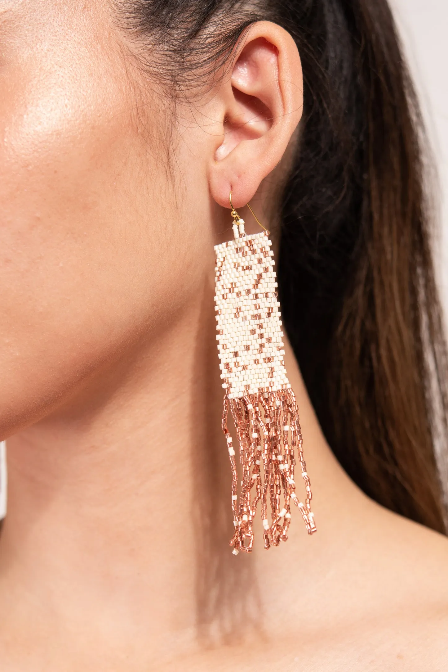 Aiyana Beaded Tassel Earrings