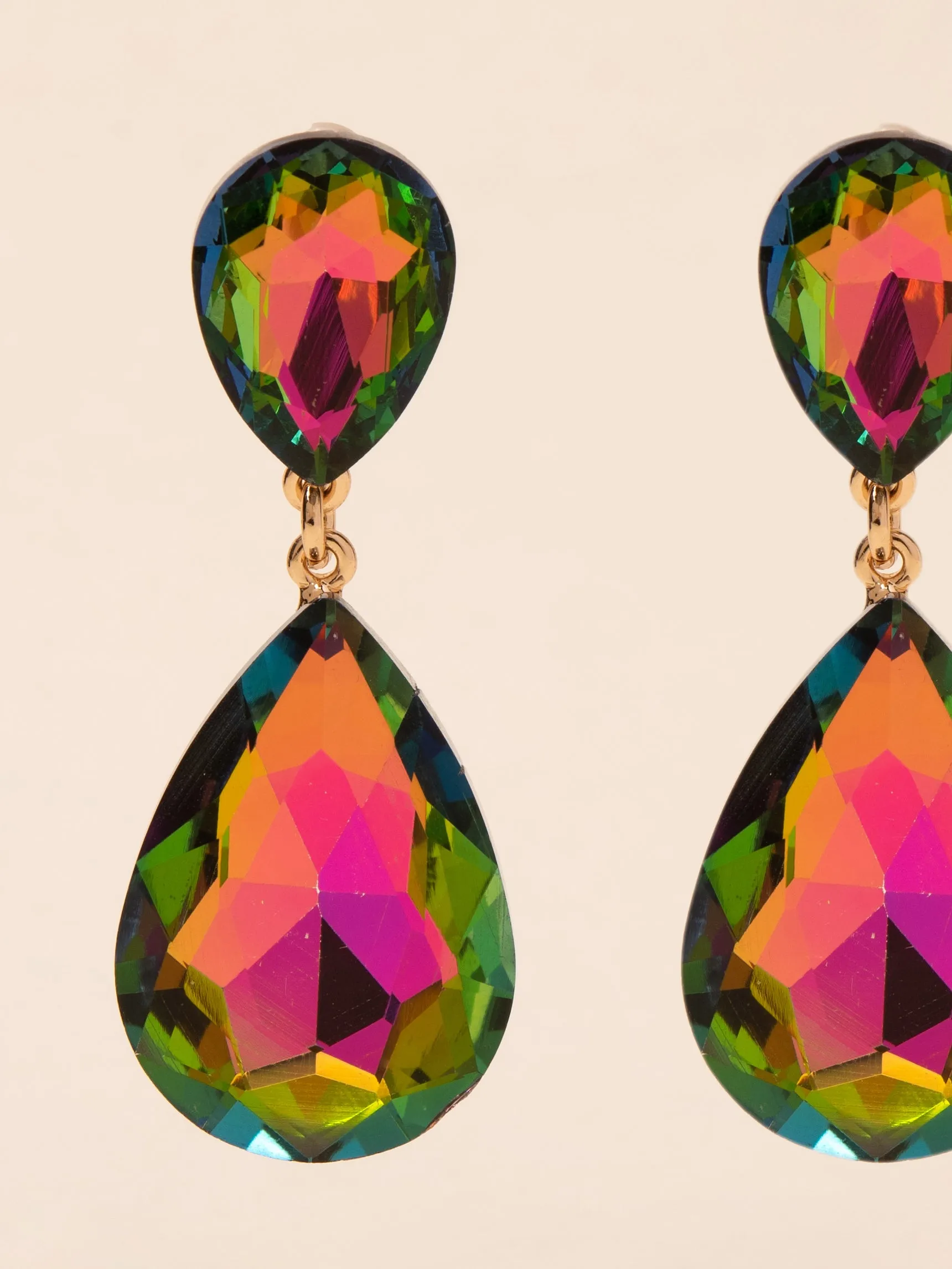 Allira Teardrop Stone Earrings