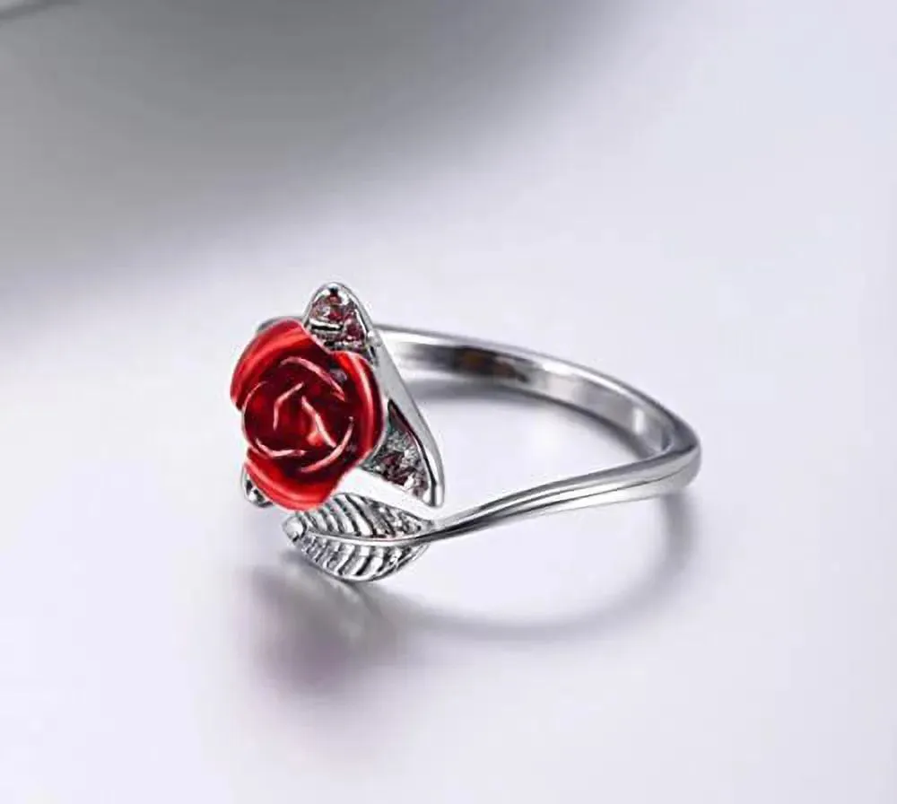 Alloy Silver Plated Ring - Set Of 1