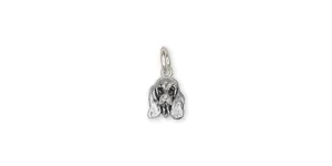 Basset Hound Charm Jewelry Sterling Silver Handmade Dog Charm BH3-C