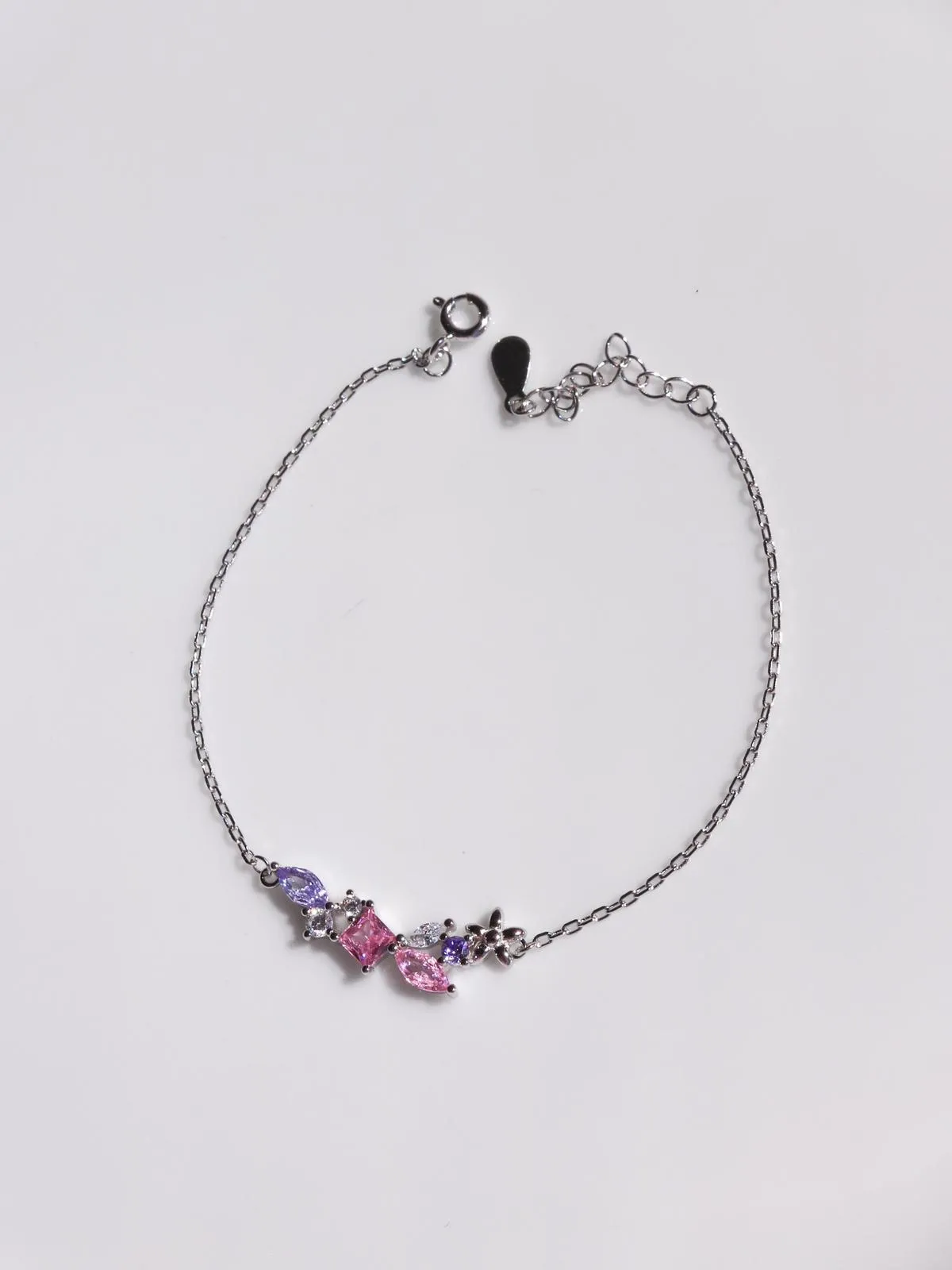 Beauty Flower Bracelet, 925 Sterling Silver