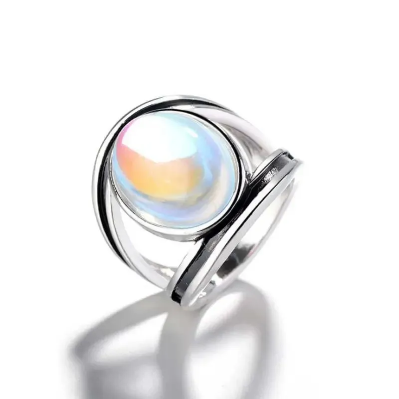 Boho Moonstone Ring at Bling & Bloom's Boutique | 925 Sterling Silver | Birthday Gift For Girls