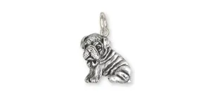 Bulldog Charm Jewelry Sterling Silver Handmade Dog Charm BD29-C