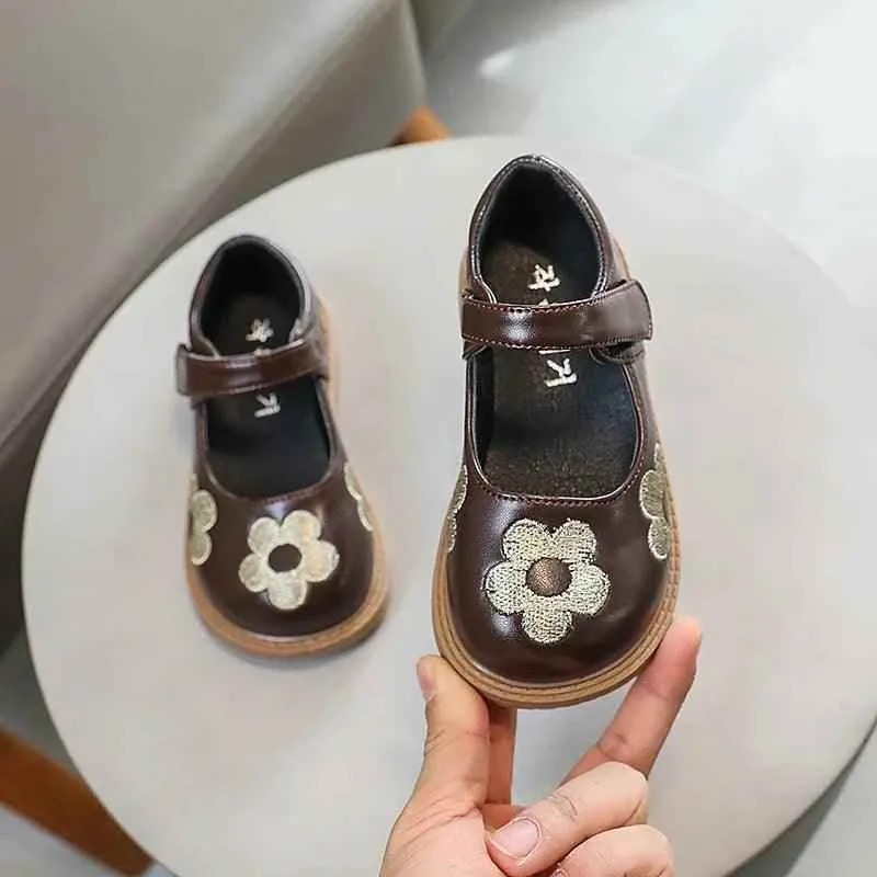 Children's Casual Shoes - Girl Kids flats - Flower Pattern- TSS209