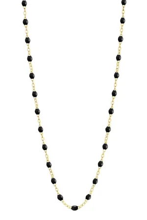 Classic Gigi Necklace Black-16.5"