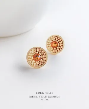 EDEN   ELIE Infinity stud earrings - pollen