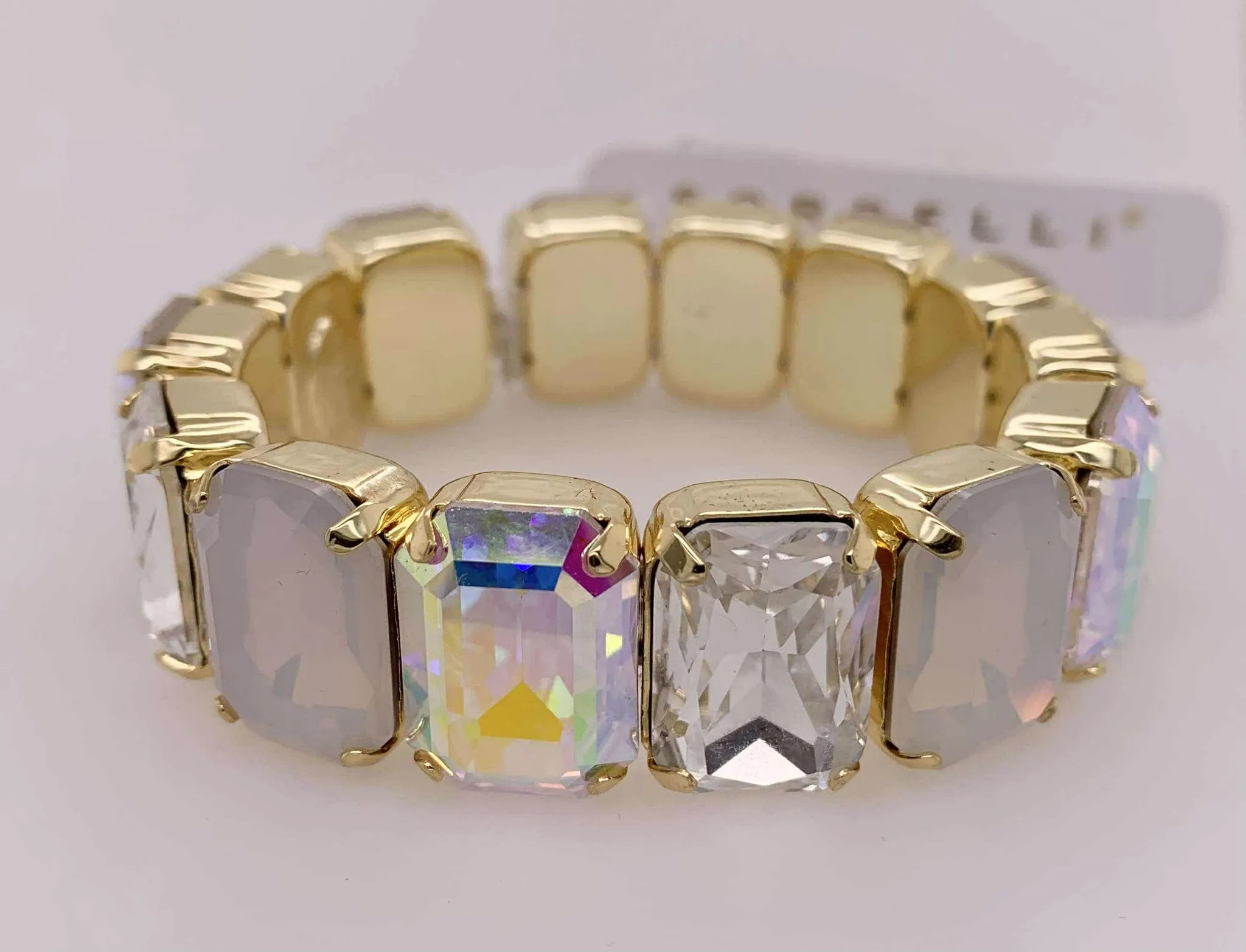 Emerald Cut Stretch Bracelet