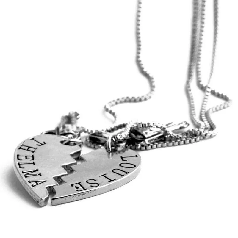 Friends Til the End Silver Necklace Set (2 Friendship Necklaces)