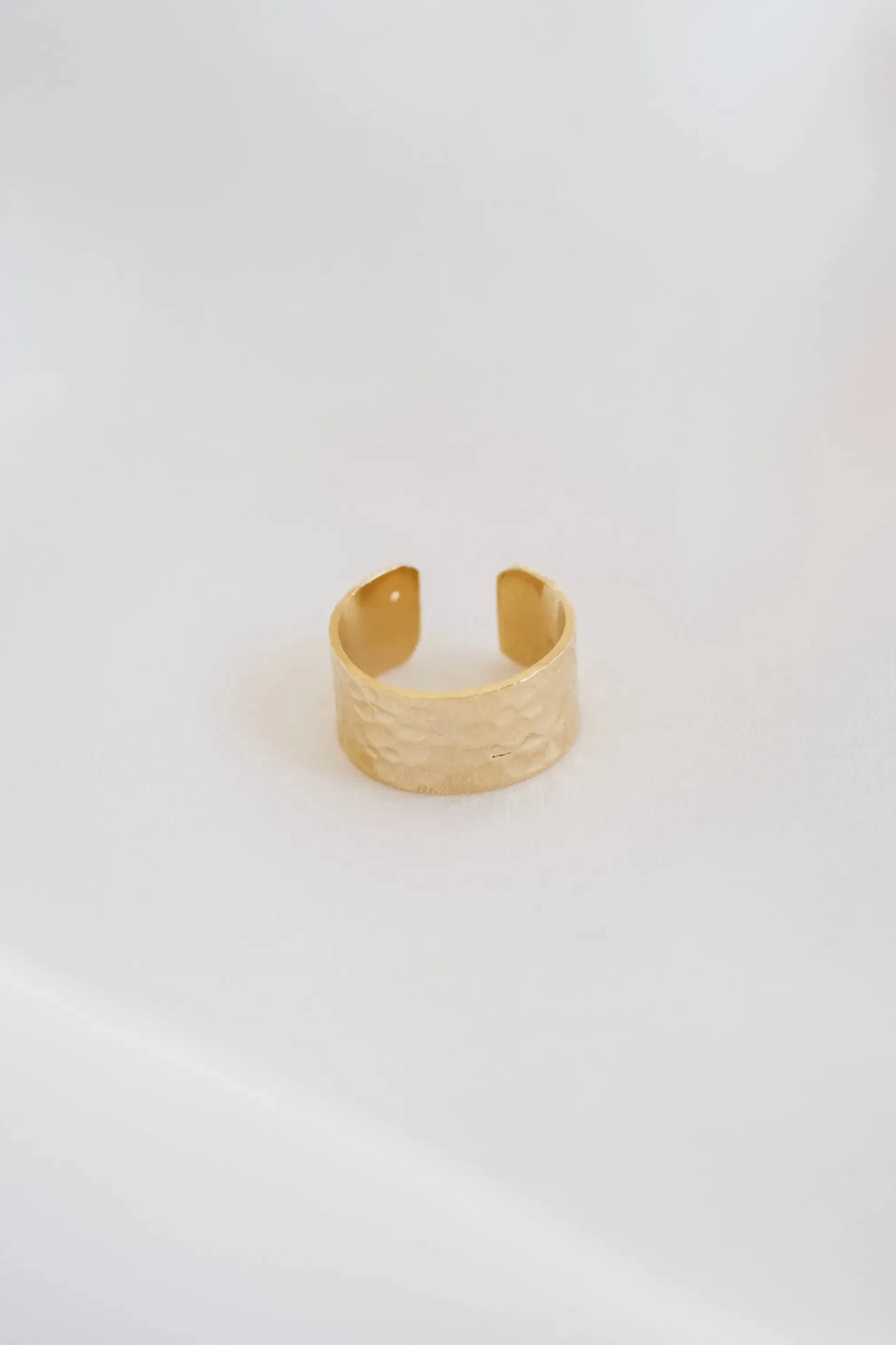 Gold Hammered Ring