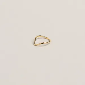 Gold Minimal Knuckle Ring