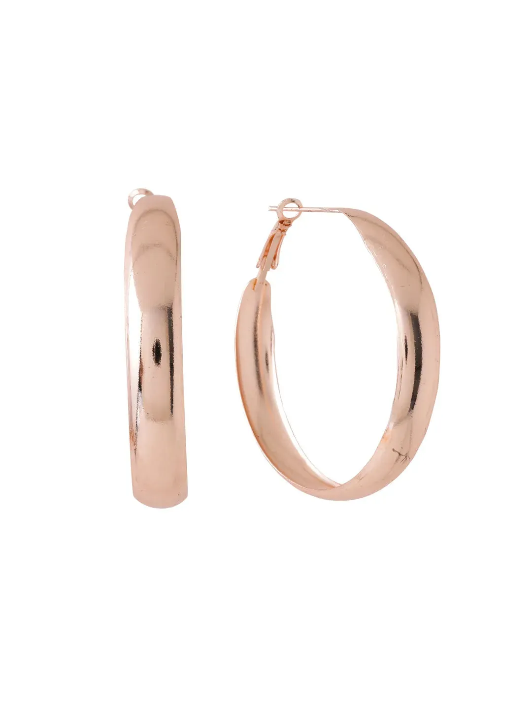 Gold plated hoop earrings