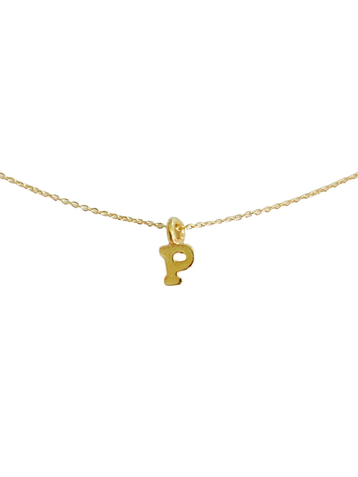 Gold Vermeil Initial Necklace