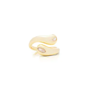 Golden Eye Adjustable Ring