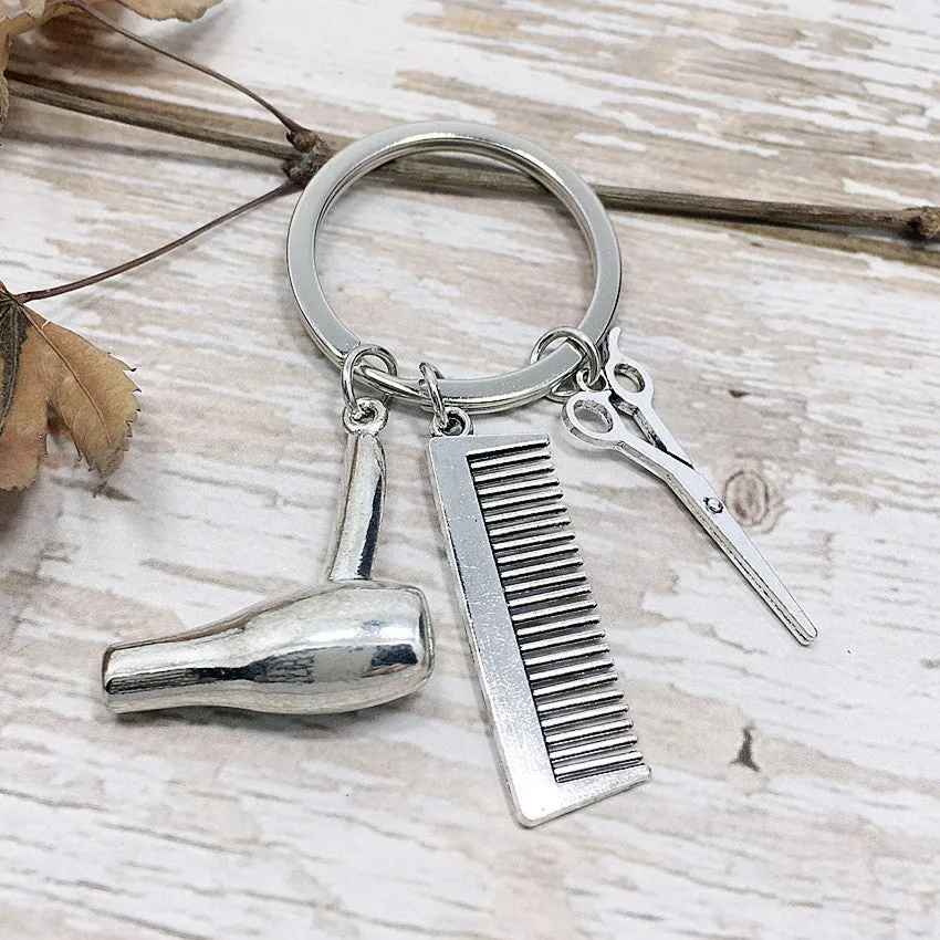 Hairdresser Stylist Trendy Hairstylist Keychain