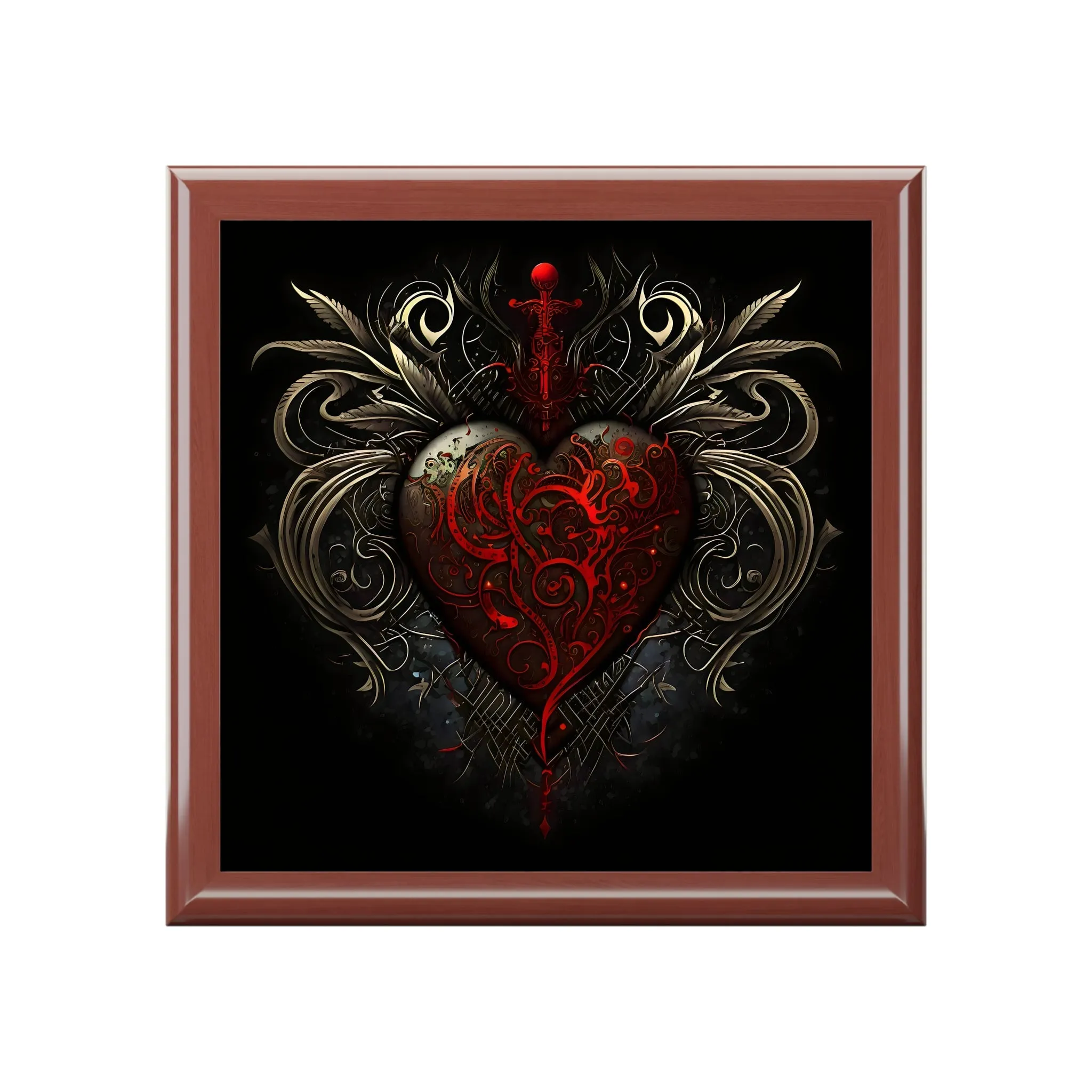 Heart & Dagger Tattoo Art  Jewelry and Gift Box