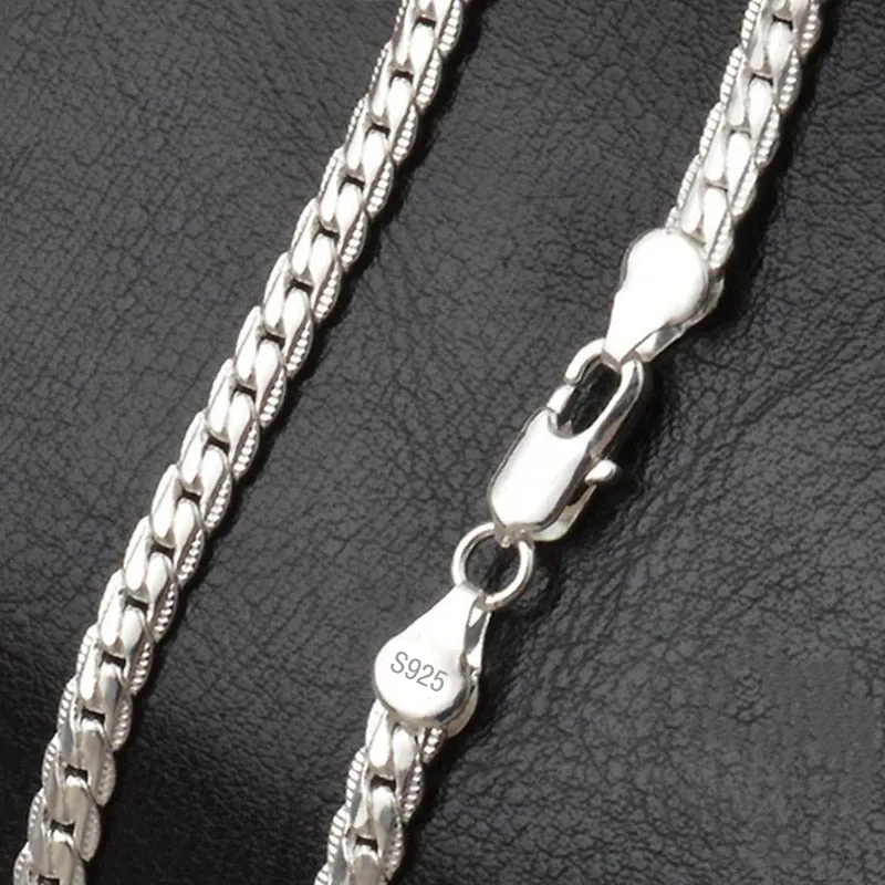 Hip Hop Long Link Chain Necklace Jewelry for Men in Gold Color and Silver