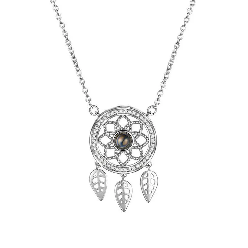 I Love You Dream Catcher Projection Necklace