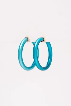 Kim 44MM Jelly Hoop Earrings - Blue