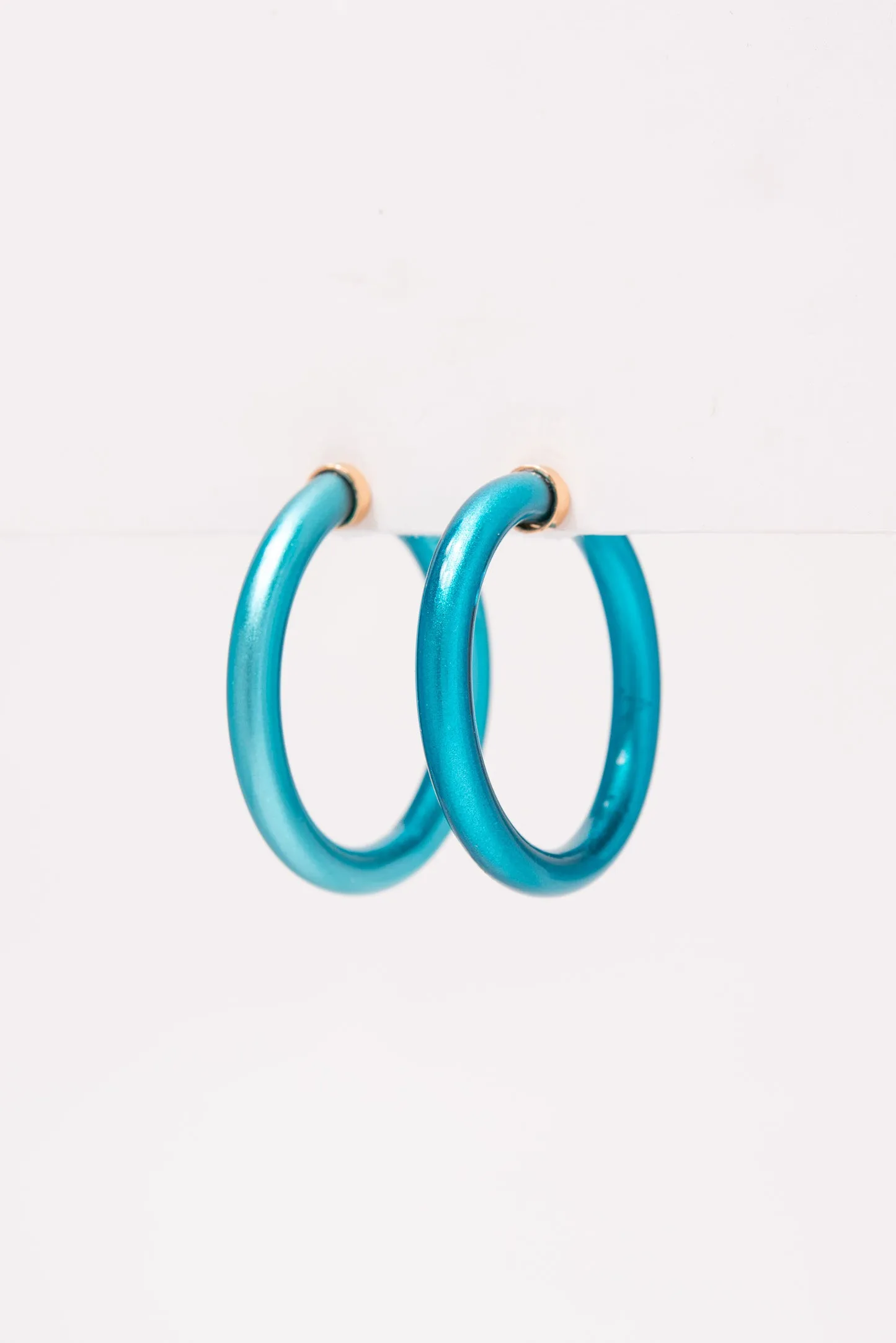 Kim 44MM Jelly Hoop Earrings - Blue