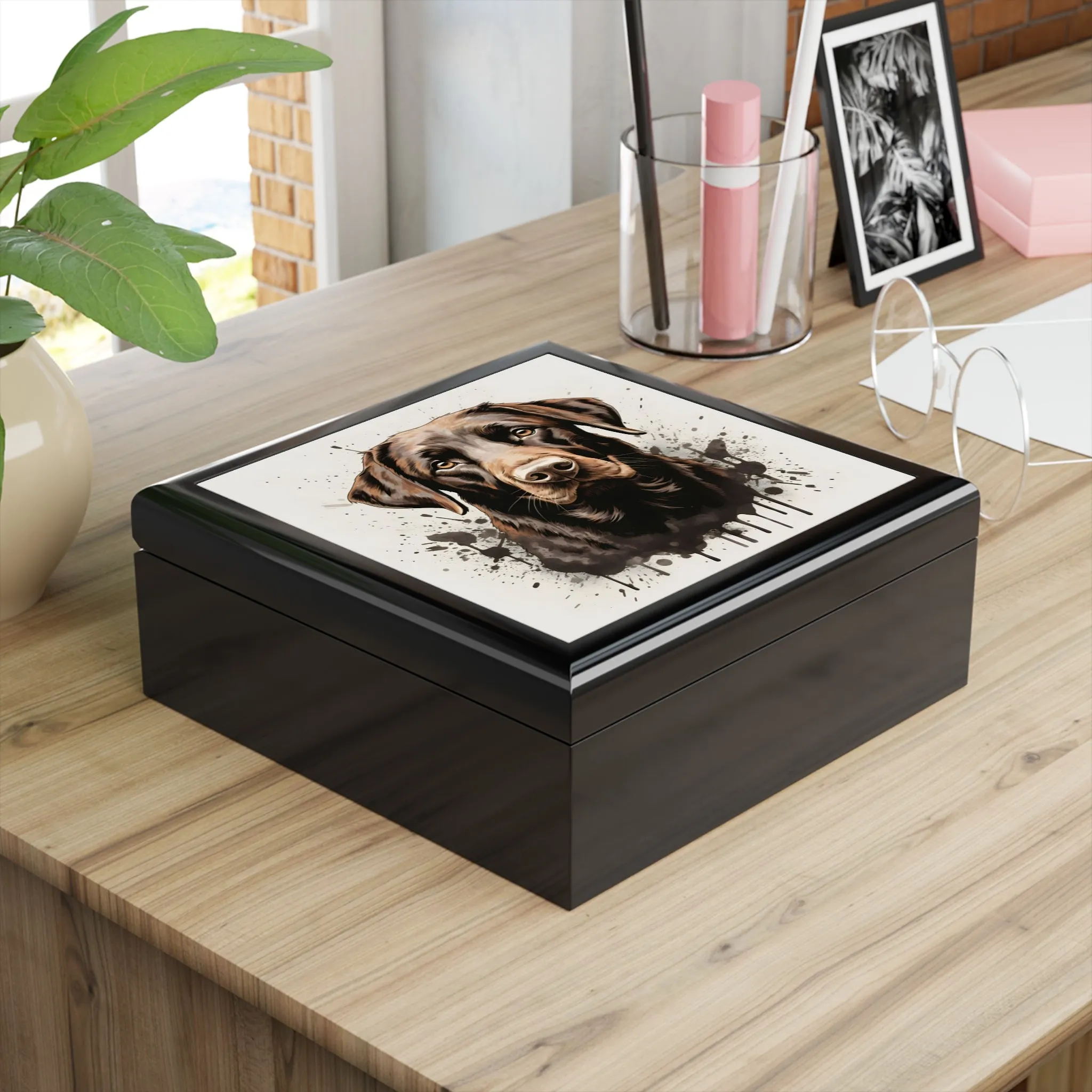 Labrador Retriever Art Print Gift and Jewelry Box