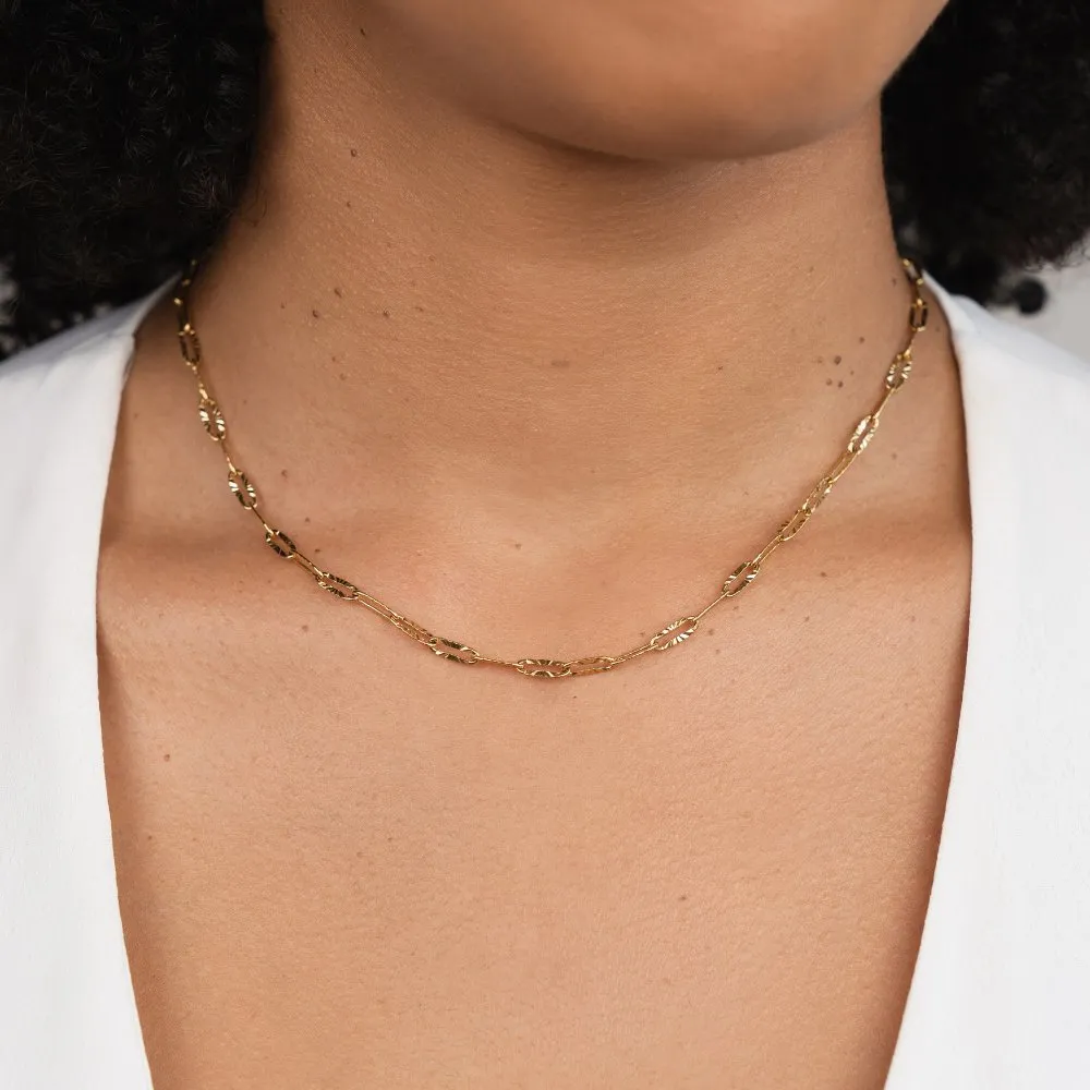 Lara Paperclip Chain Necklace