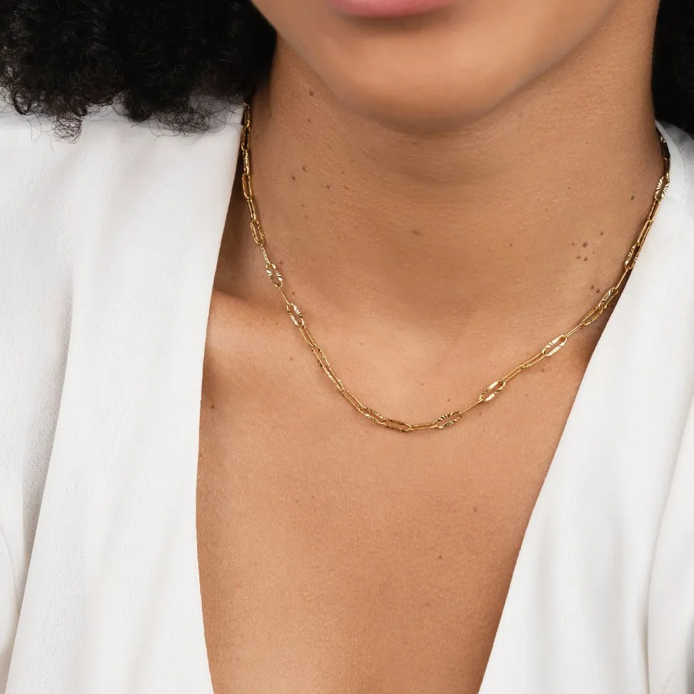 Lara Paperclip Chain Necklace