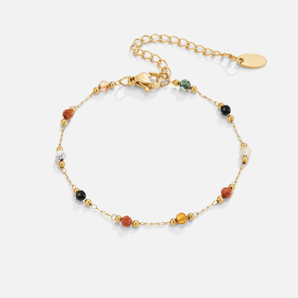 Lulu Beaded Stone Bracelet