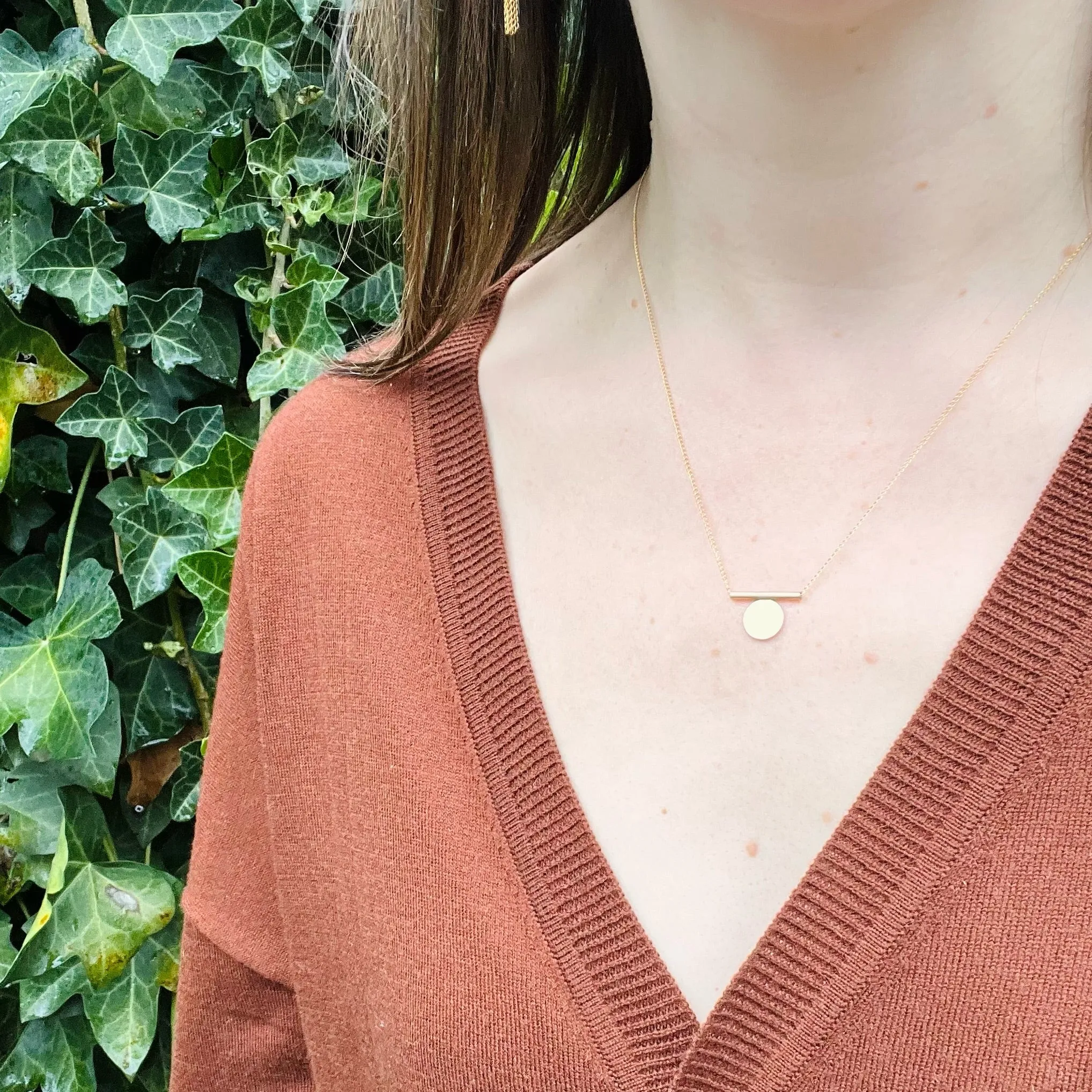 Minimal Mono Necklace from Favor