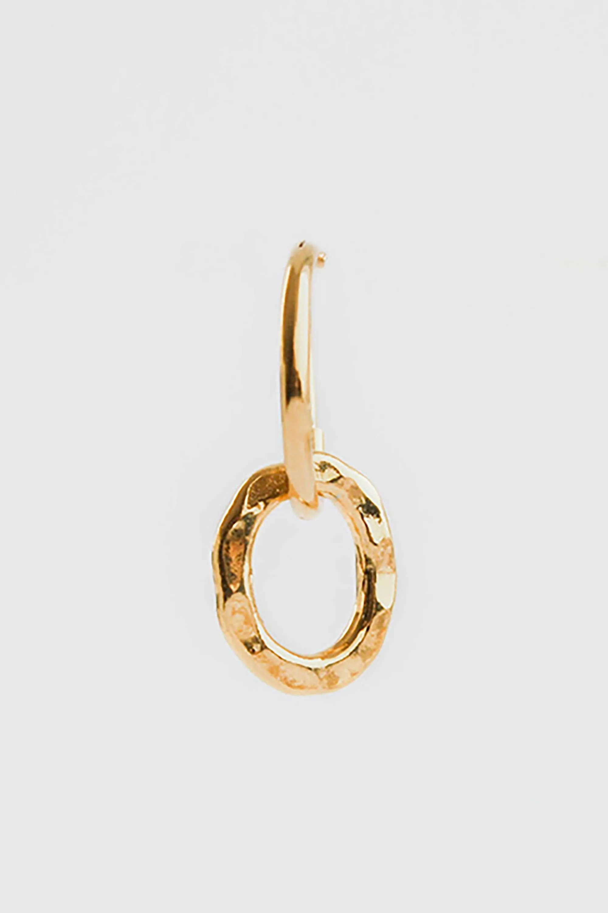 ocean earring hoop gold <br> by Neinties