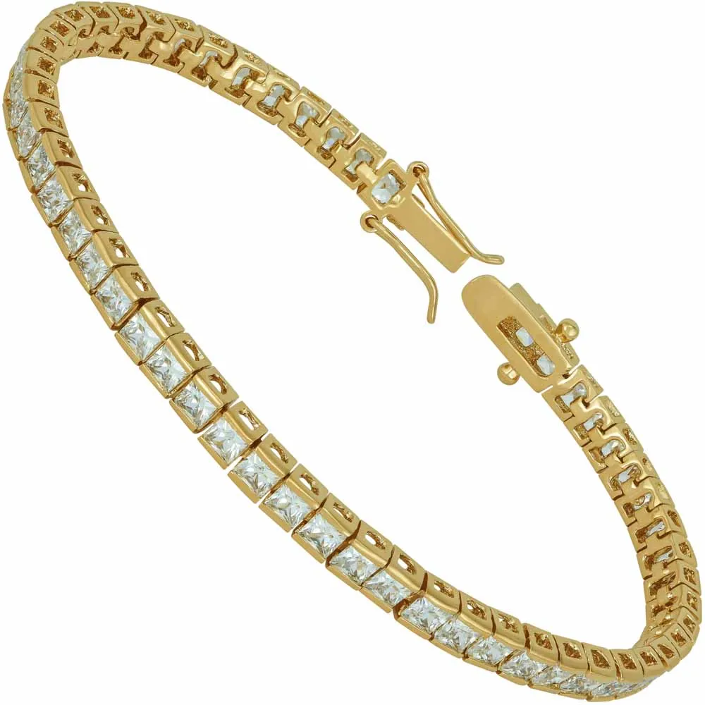 Princess Cut Cubic Zirconia Classic Tennis Bracelet