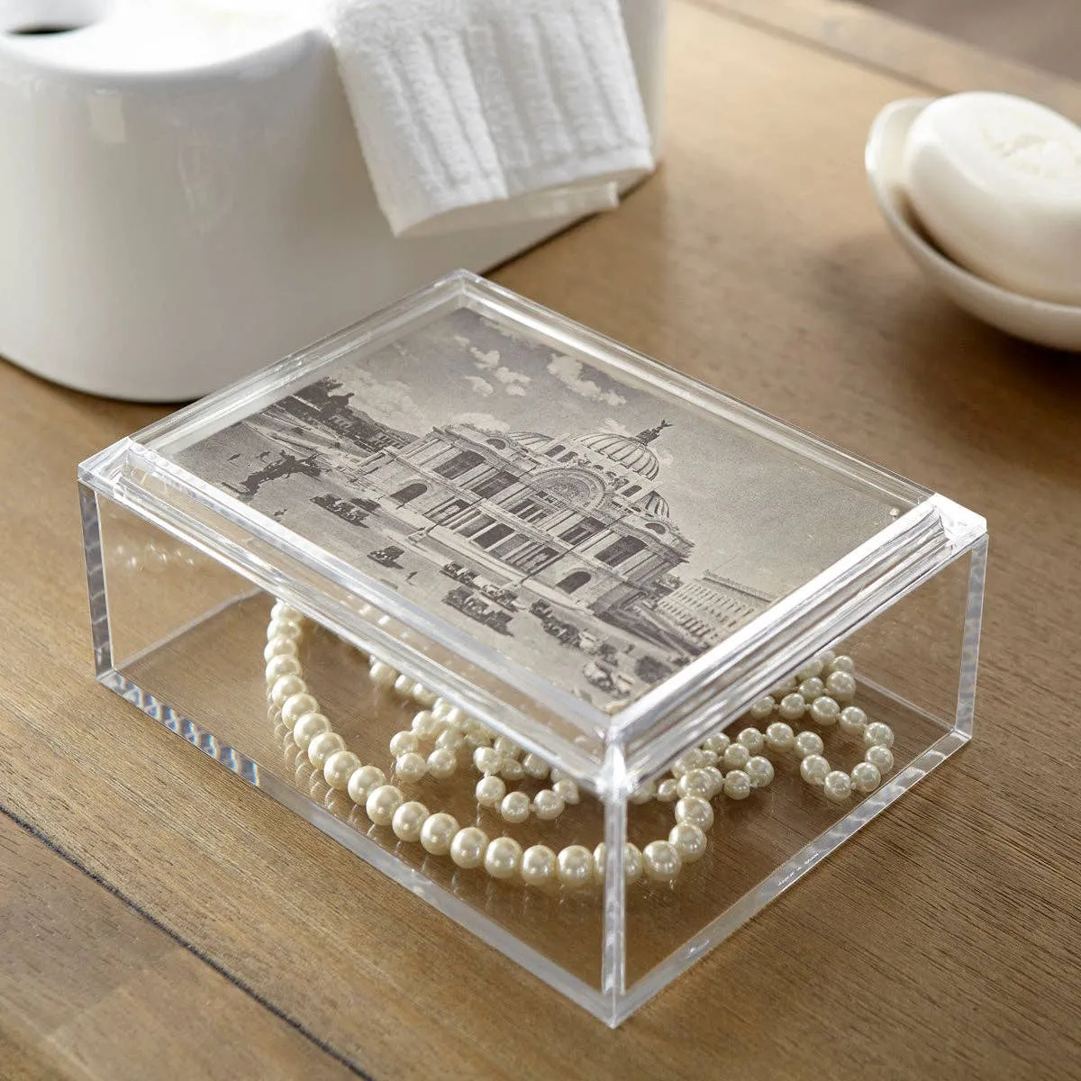 Rectangular Box W/ 5X7 Photo Frame Lid