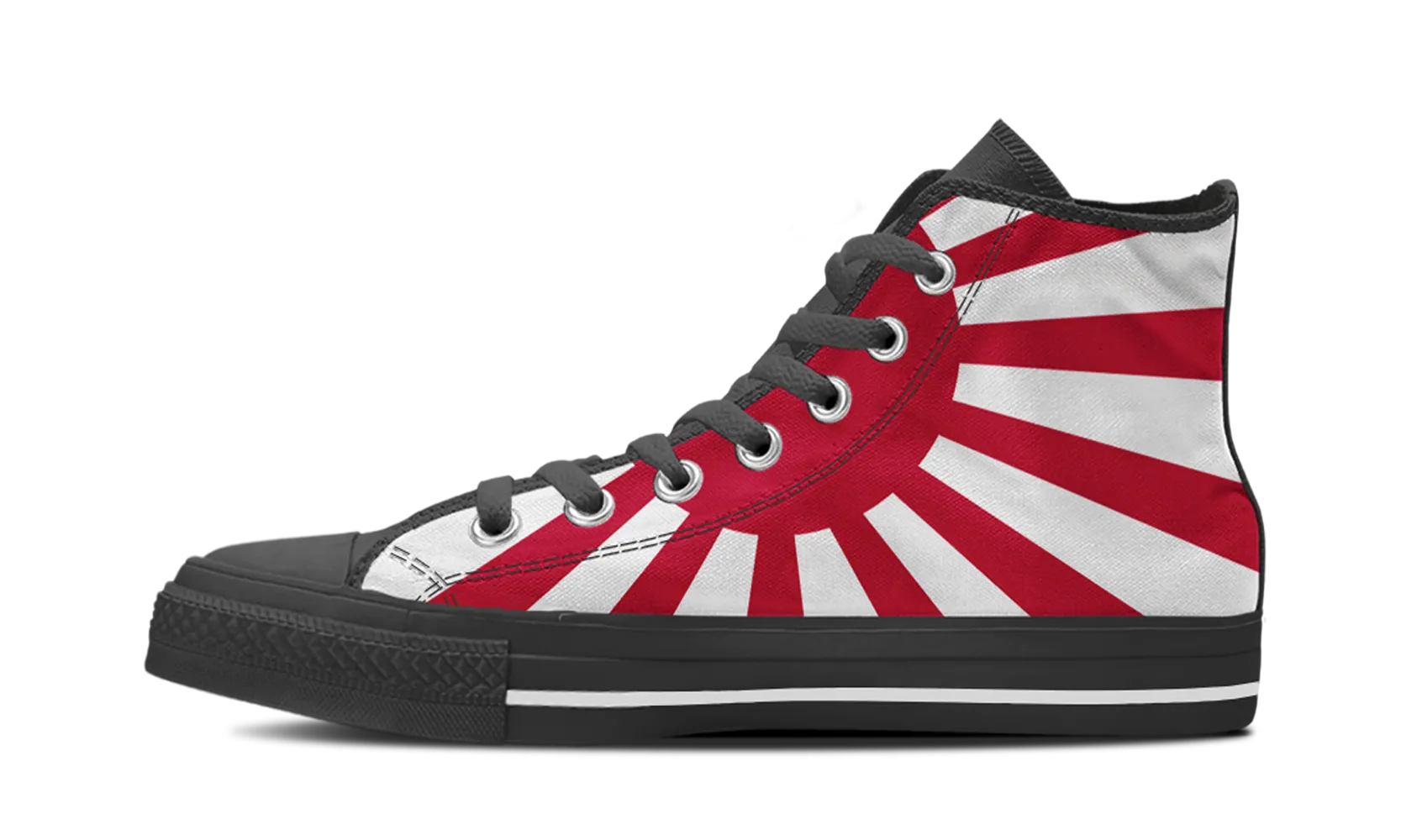 RISING SUN JAPAN HIGH-TOP SHOES MENS (BLACK) - FREE SHIPPING WORLDWIDE