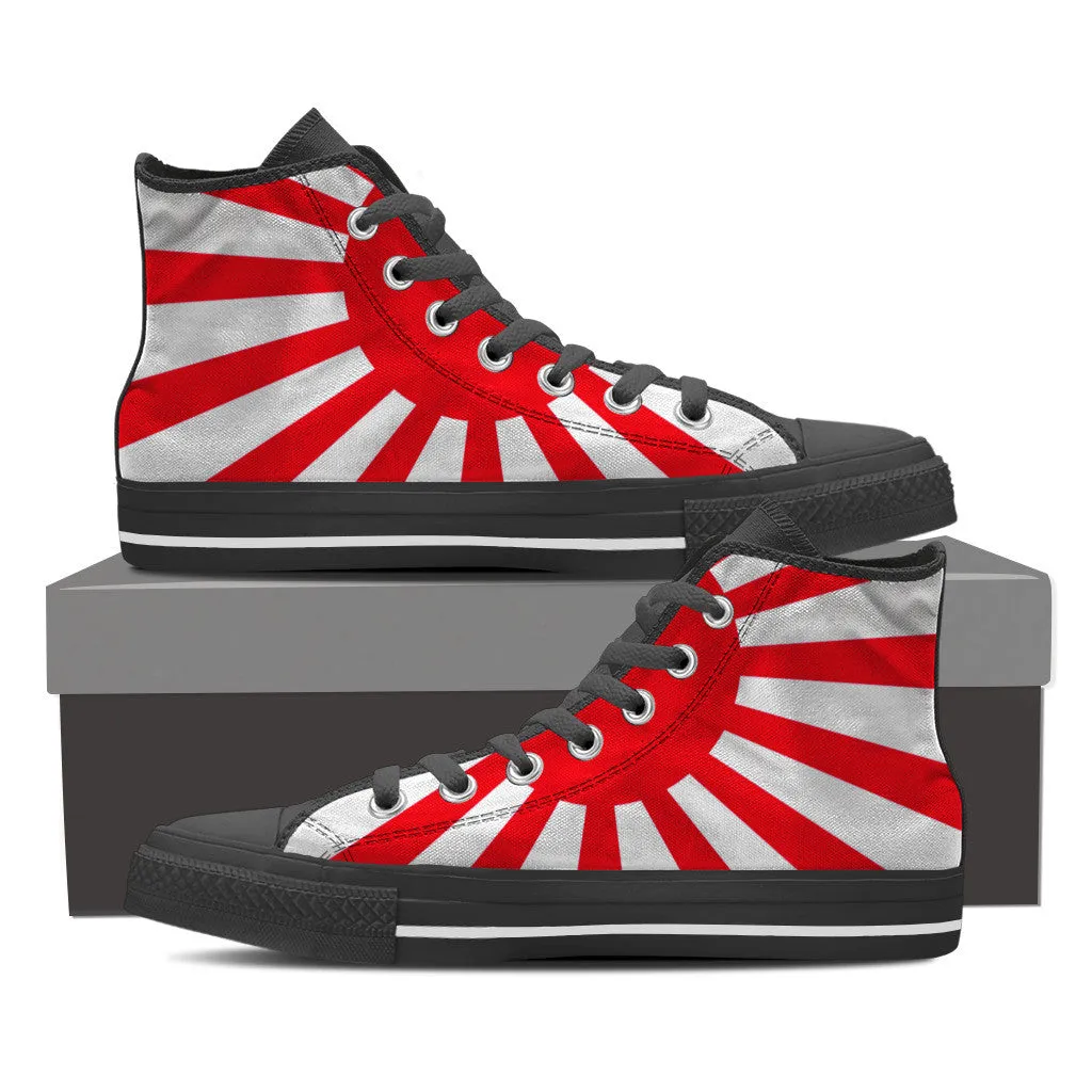 RISING SUN JAPAN HIGH-TOP SHOES MENS (BLACK) - FREE SHIPPING WORLDWIDE