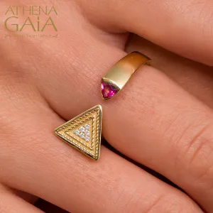 Royal Heritage Triangle Open Ring