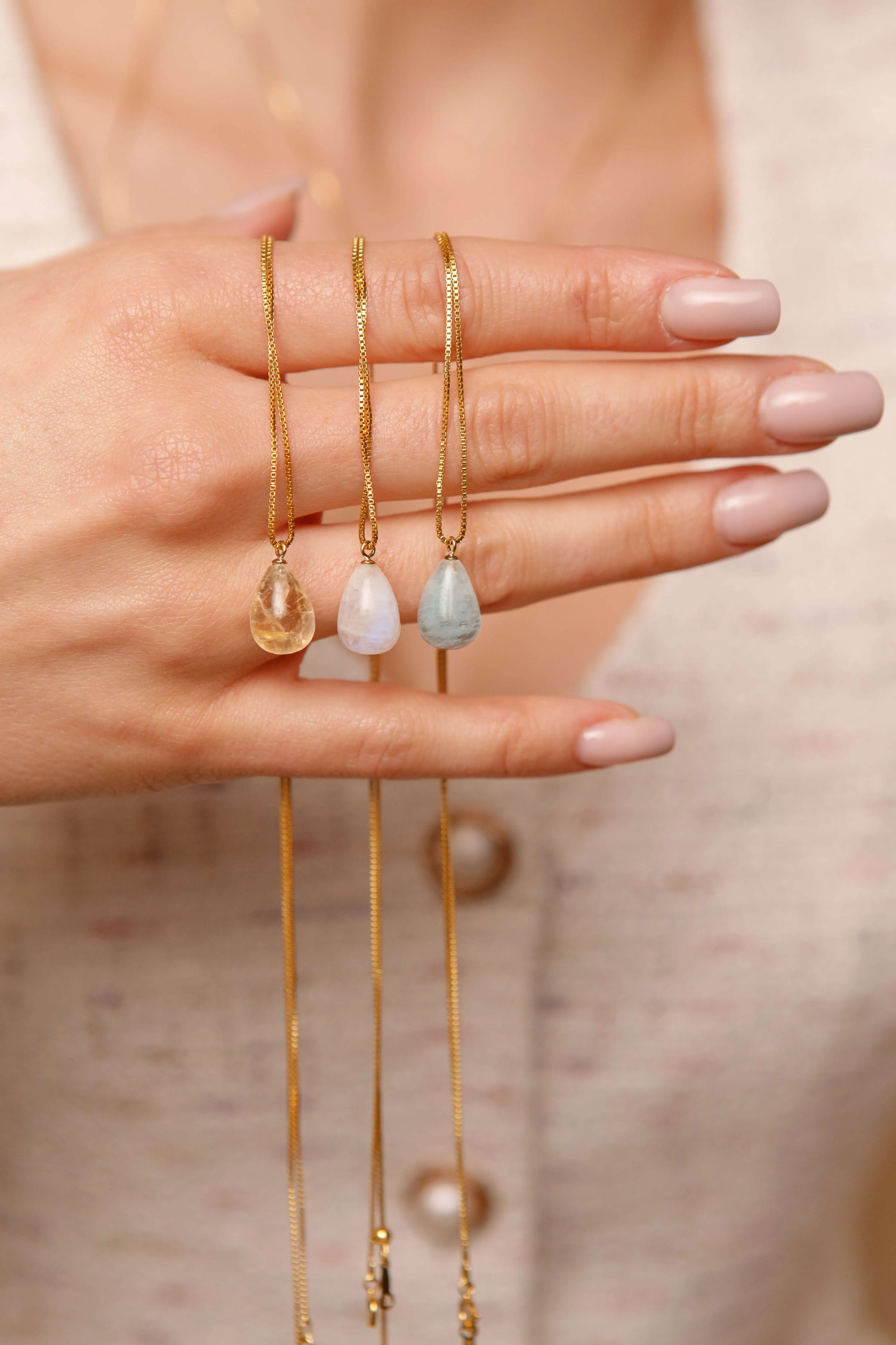 September Moonstone Necklace