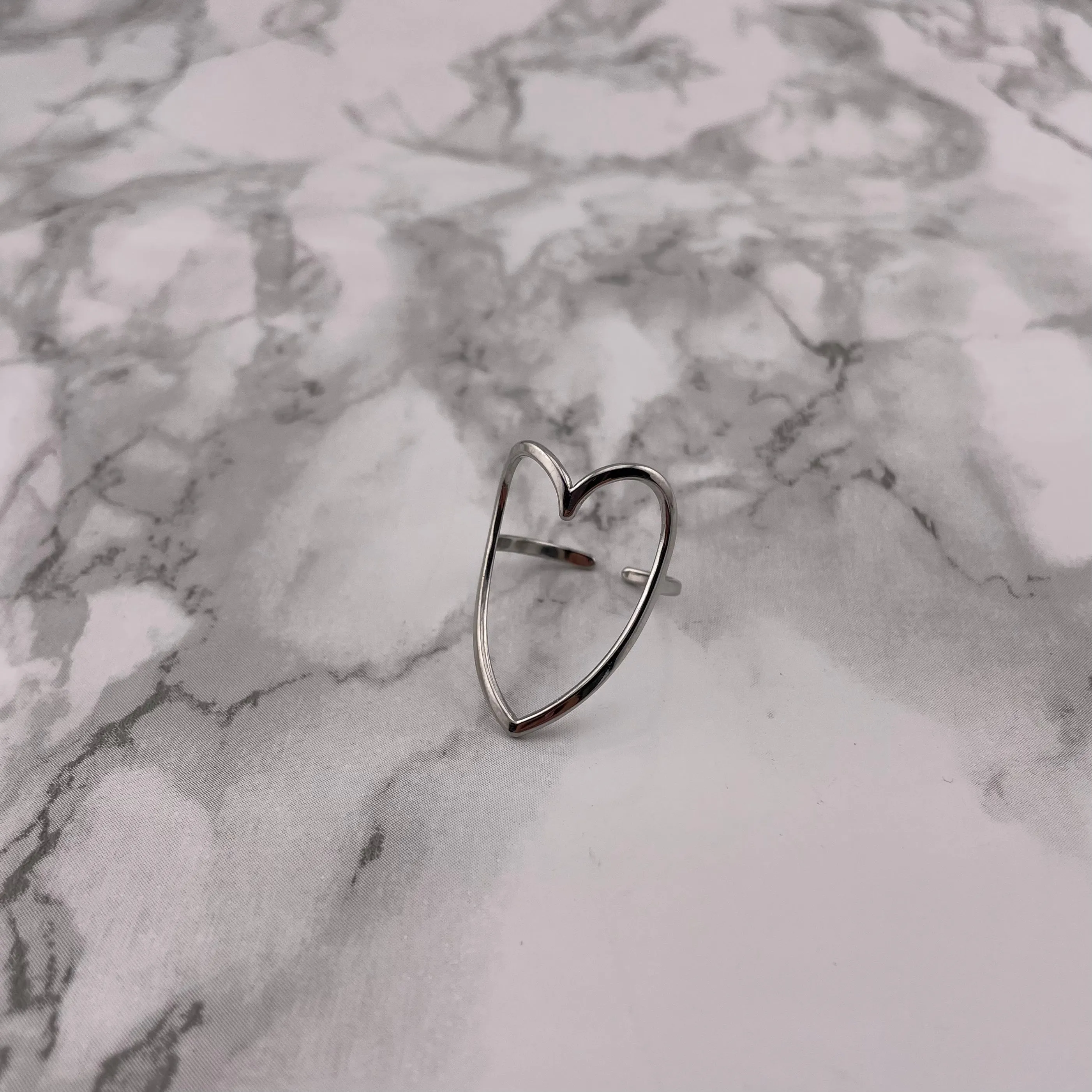 Silver Heart Ring