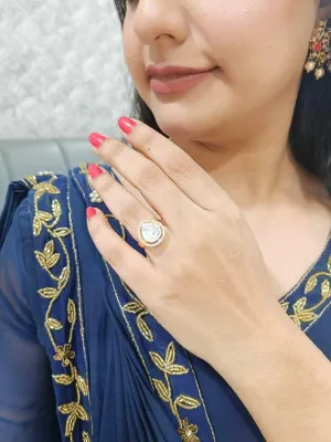 Stylish Look Kundan Ring