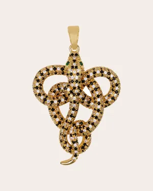 The Kourtney snake pendant