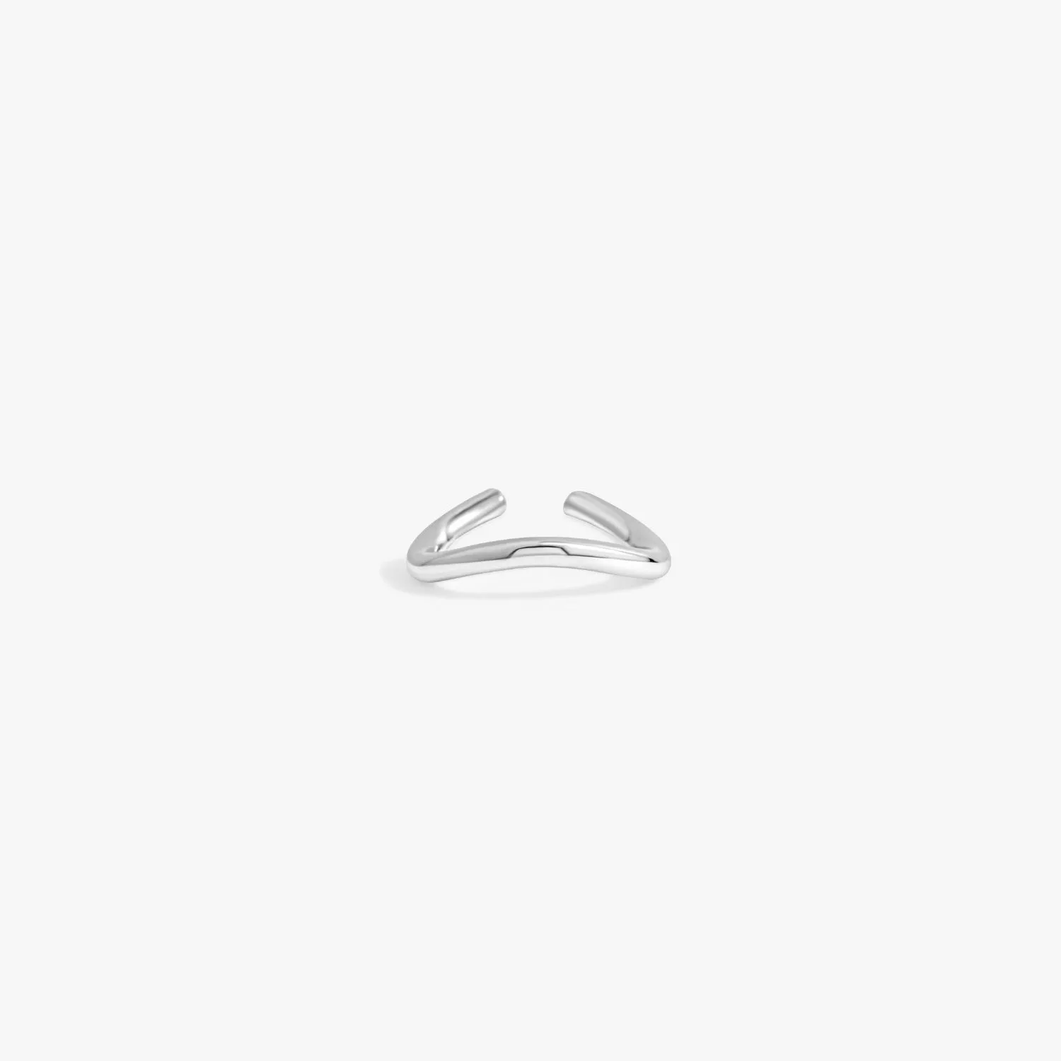 Wavy Pinky Adjustable Sterling Silver Ring