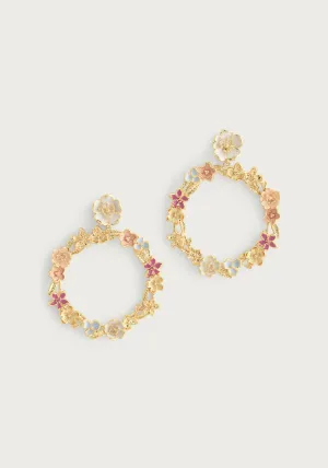 Wildflowers Gathered Hoop Earrings