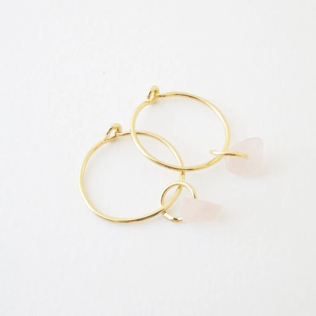 Wishing Crystal Hoop Earrings