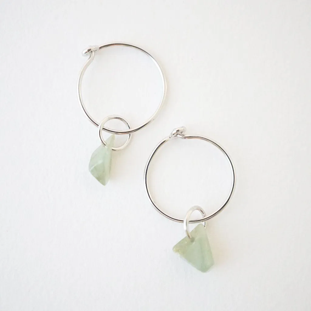 Wishing Crystal Hoop Earrings