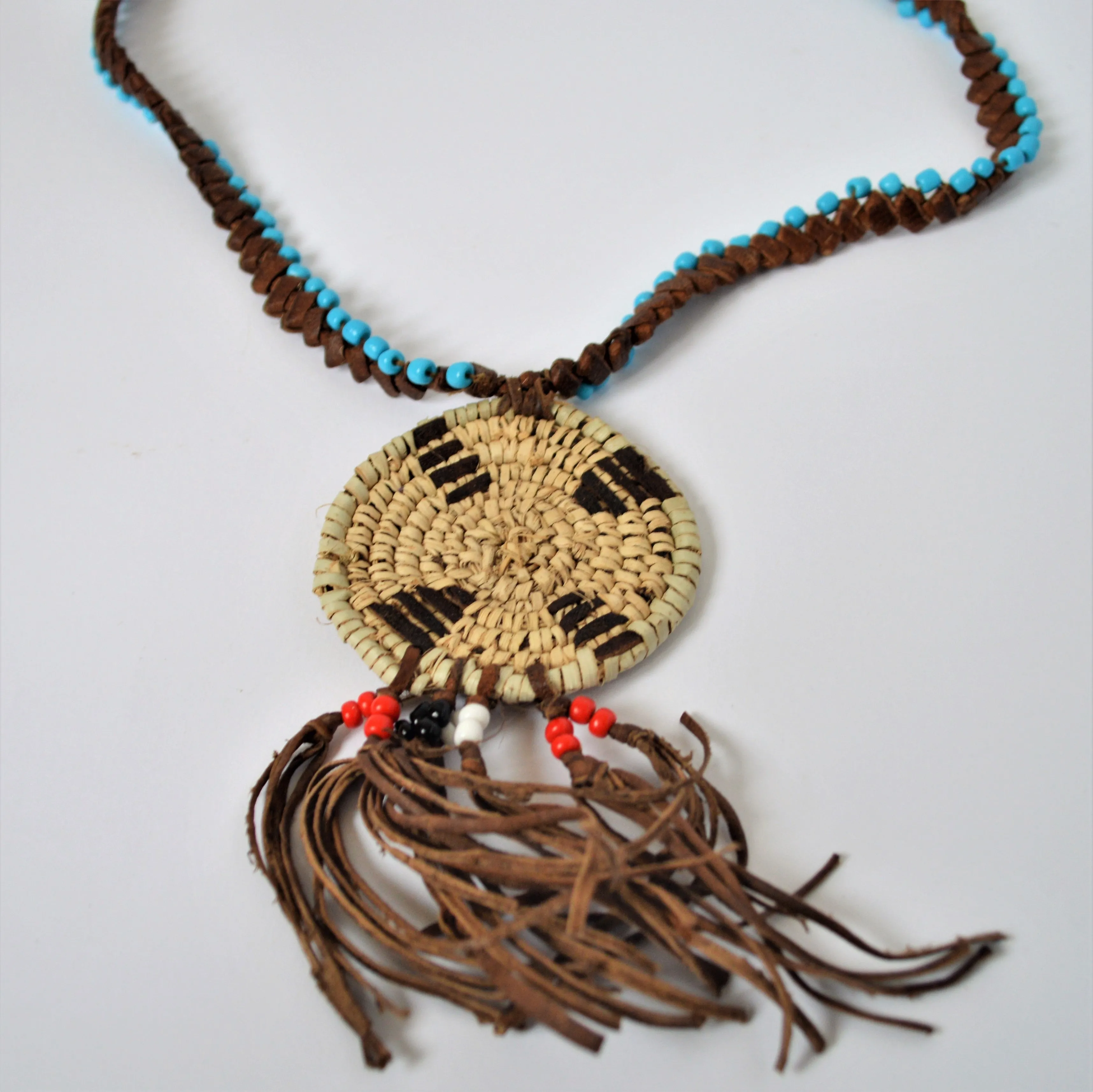 Woman leather necklace, Ethnic necklace, African style jewelry